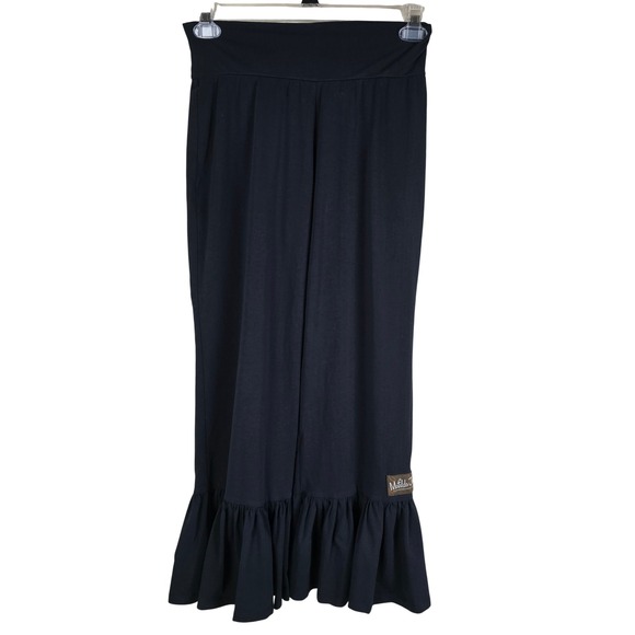 Matilda Jane Women's Ruffle Hem Palazzo Pants - Navy Blue - Size Medium - Picture 2 of 9
